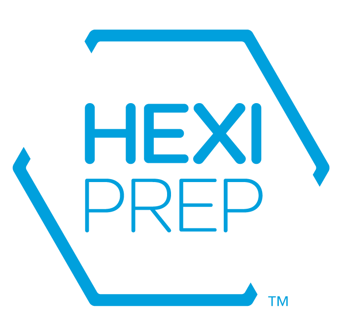HEXI PREP Logo - Blue - Trademarked