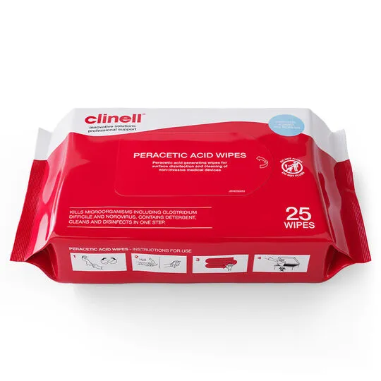 Clinell Peracetic Acid Wipes - Image 3