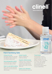 Clinell Hand Sanitising Gels Brochure